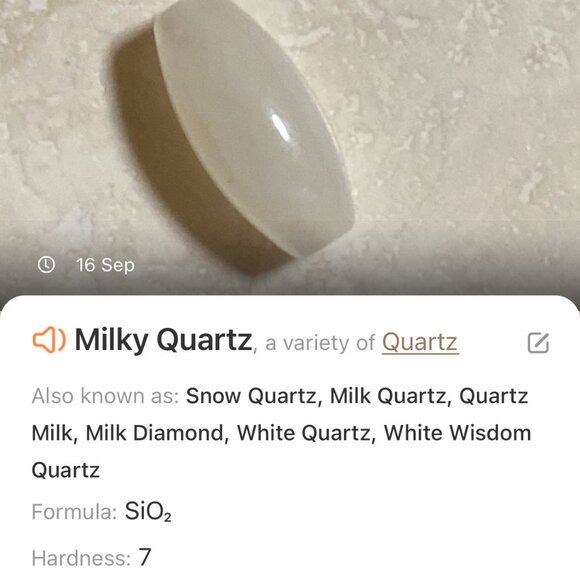 Genuine Milky Quartz Short Necklace, Natural Gemstone w/ Cute Slim Cat Pendant - Picture 14 of 15